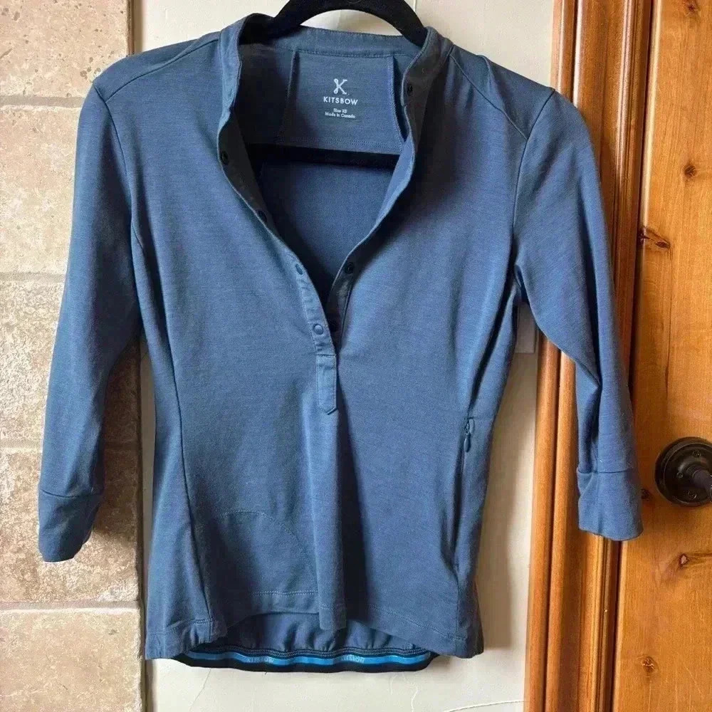 KITSBOW merino wool Henley | Cycling shirt | xs